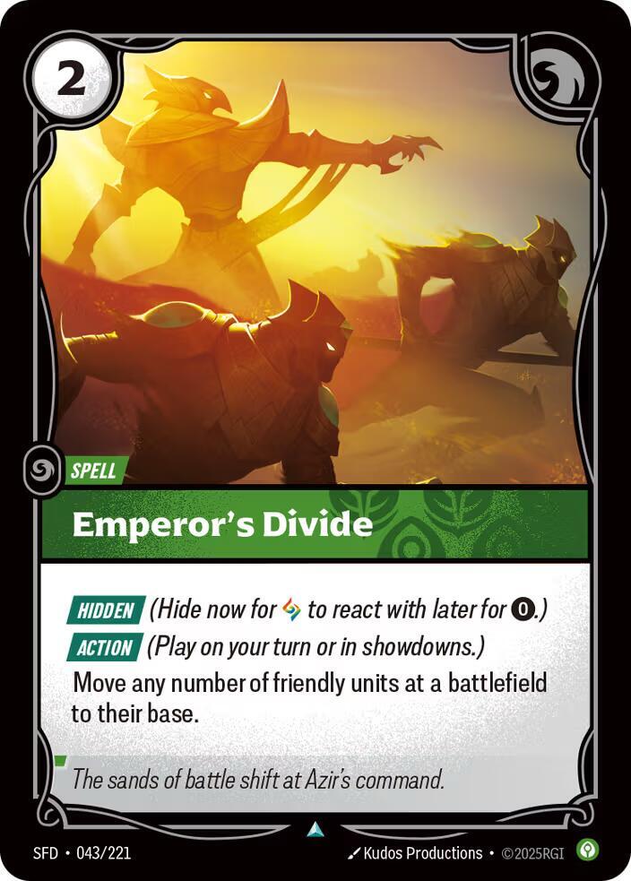 Emperors Divide Rainbow Foil