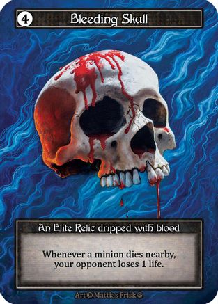 Bleeding Skull (Foil)  - Gothic Foil