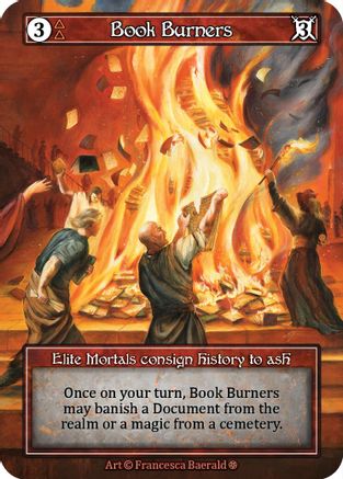 Book Burners (Foil)  - Gothic Foil