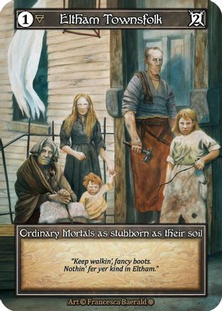 Eltham Townsfolk (Foil)  - Gothic Foil
