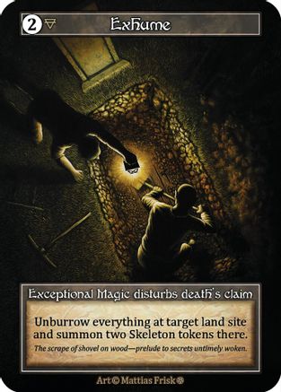 Exhume (Foil)  - Gothic Foil