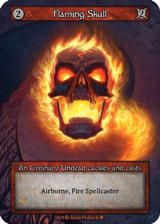 Flaming Skull  - Gothic