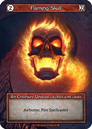 Flaming Skull (Foil)  - Gothic Foil