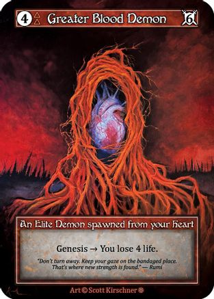 Greater Blood Demon (Foil)  - Gothic Foil