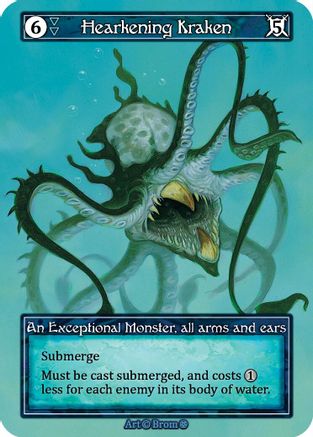 Hearkening Kraken (Foil)  - Gothic Foil