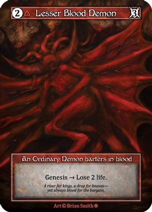 Lesser Blood Demon (Foil)  - Gothic Foil