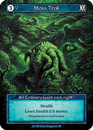 Moss Troll (Foil)  - Gothic Foil