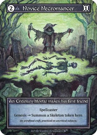 Novice Necromancer (Foil)  - Gothic Foil