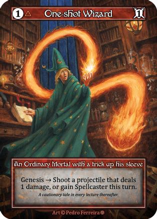 One-shot Wizard (Foil)  - Gothic Foil
