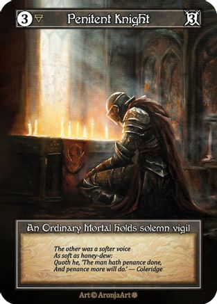 Penitent Knight (Foil)  - Gothic Foil