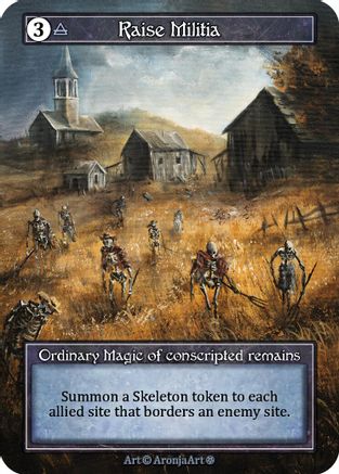Raise Militia (Foil)  - Gothic Foil