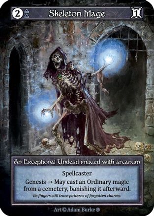 Skeleton Mage (Foil)  - Gothic Foil