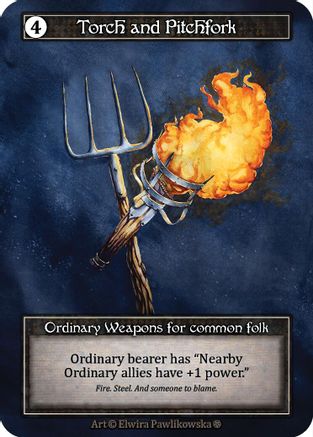 Torch and Pitchfork (Foil)  - Gothic Foil