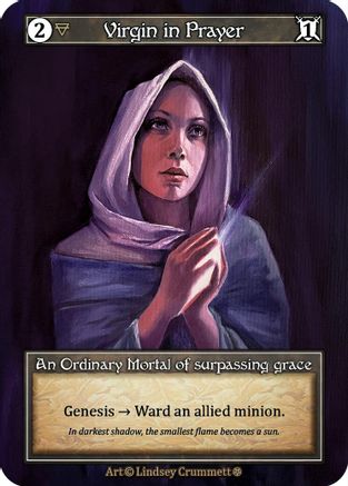 Virgin in Prayer (Foil)  - Gothic Foil