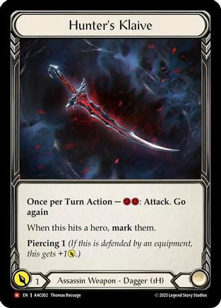 Hunter's Klaive (AAC002) - Armory Deck: Arakni