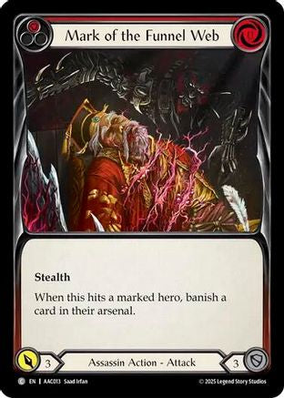 Mark of the Funnel Web (Red) (AAC013) - Armory Deck: Arakni
