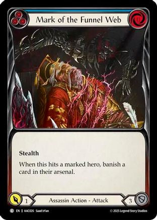 Mark of the Funnel Web (Blue) (AAC026) - Armory Deck: Arakni