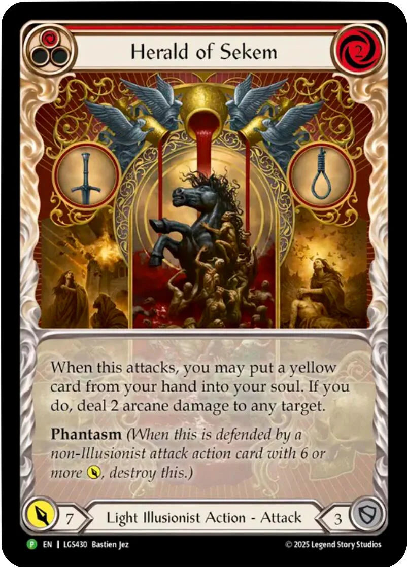Herald of Sekem Rainbow Foil Promo