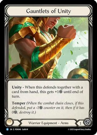 Gauntlets of Unity (PEN046) - Compendium of Rathe Cold Foil