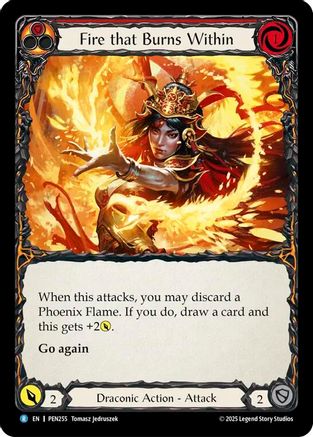 Fire that Burns Within (PEN255) - Compendium of Rathe Rainbow Foil