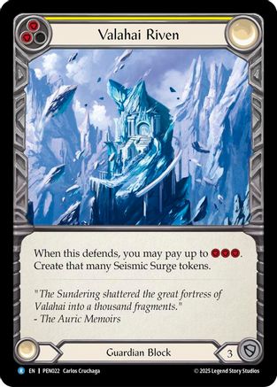 Valahai Riven (Yellow) (PEN022) - Compendium of Rathe Rainbow Foil