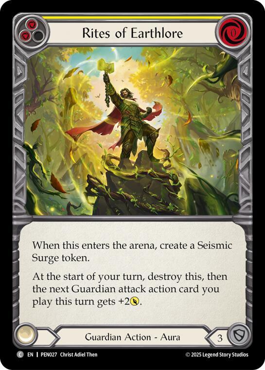 Rites Of Earthlore (Yellow) Rainbow Foil