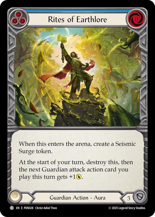 Rites Of Earthlore (Blue) Rainbow Foil