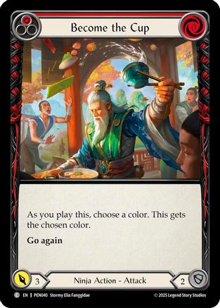 Become The Cup (Red) (PEN040) - Compendium of Rathe Rainbow Foil