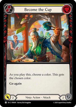 Become The Cup (Yellow) (PEN041) - Compendium of Rathe Rainbow Foil