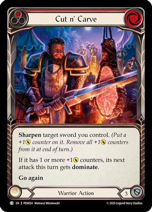 Cut N' Carve (Red) (PEN054) - Compendium of Rathe