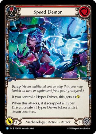 Speed Demon (Red) (PEN065) - Compendium of Rathe