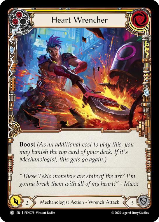 Heart Wrencher (Yellow) Rainbow Foil
