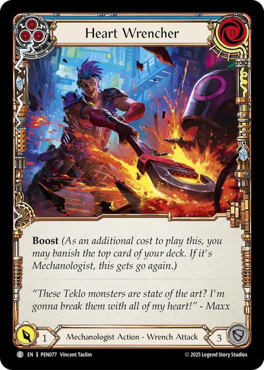 Heart Wrencher (Blue) Rainbow Foil