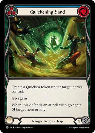 Quickening Sand (Blue) (PEN088) - Compendium of Rathe Rainbow Foil