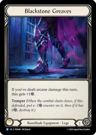 Blackstone Greaves (PEN096) - Compendium of Rathe Cold Foil