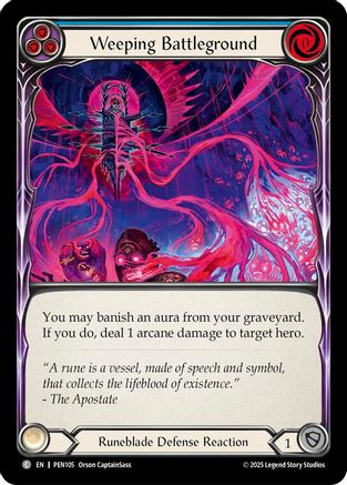 Weeping Battleground (Blue) (PEN105) - Compendium of Rathe