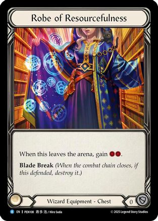 Robe Of Resourcefulness (PEN108) - Compendium of Rathe Cold Foil