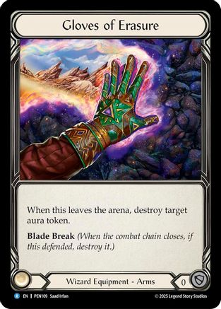 Gloves Of Erasure (PEN109) - Compendium of Rathe Cold Foil