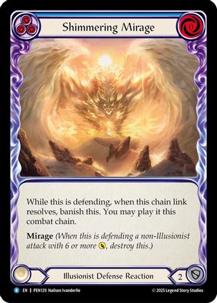 Shimmering Mirage (Blue) (PEN129) - Compendium of Rathe Rainbow Foil