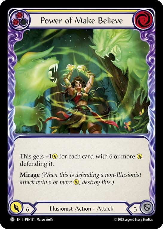 Power Of Make Believe (Yellow) Rainbow Foil