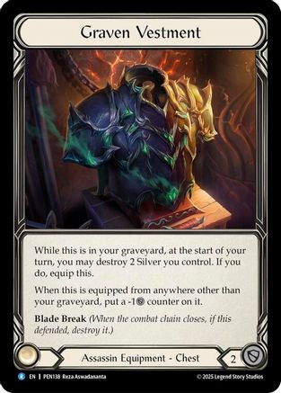 Graven Vestment (PEN138) - Compendium of Rathe Cold Foil