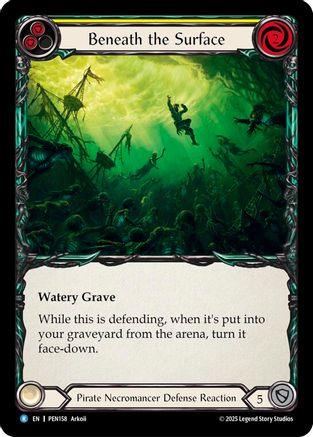 Beneath The Surface (Yellow) (PEN158) - Compendium of Rathe Rainbow Foil