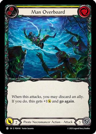 Man Overboard (Yellow) (PEN160) - Compendium of Rathe Rainbow Foil