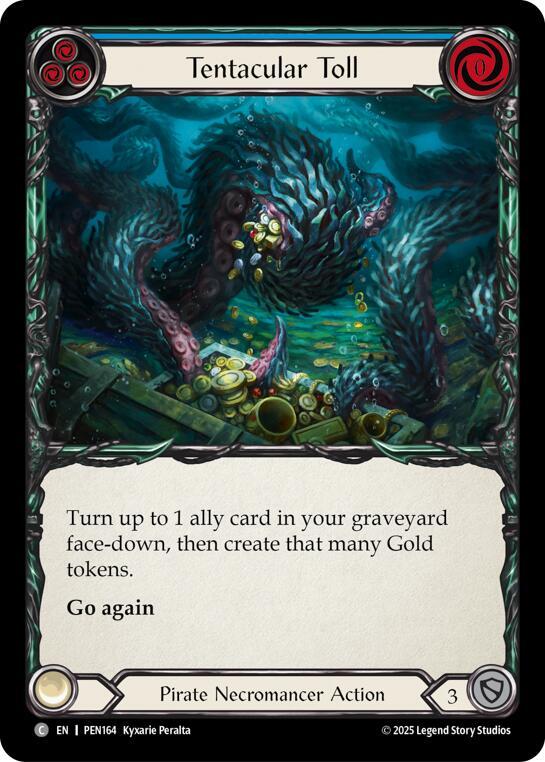 Tentacular Toll (Blue) Rainbow Foil