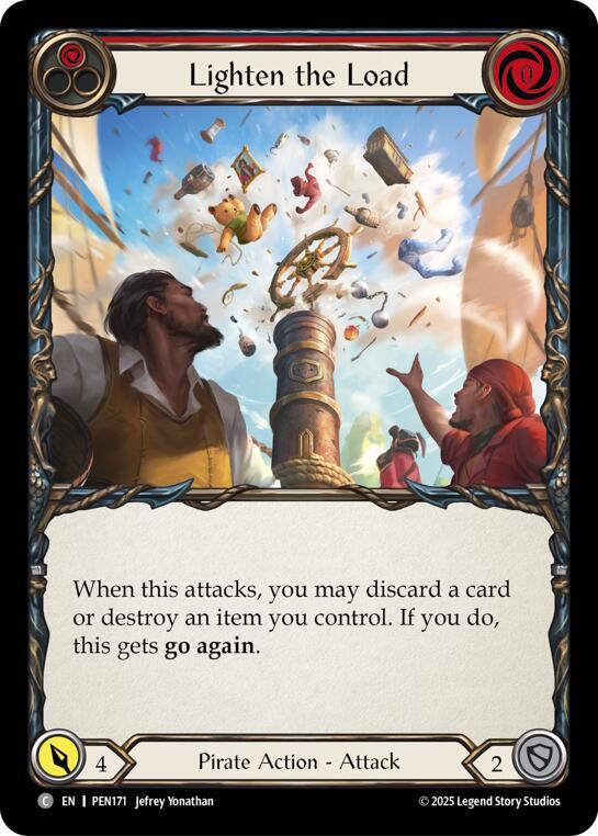 Lighten The Load (Red) Rainbow Foil