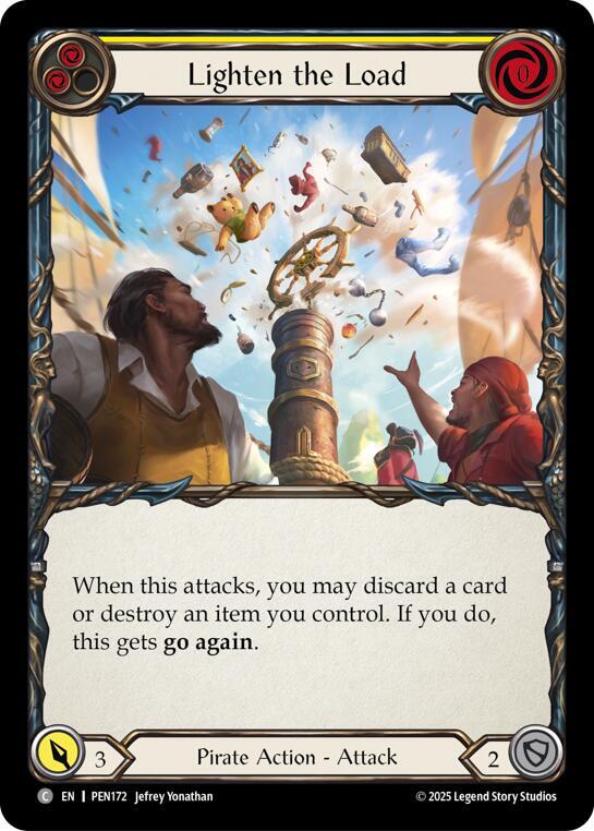 Lighten The Load (Yellow) Rainbow Foil