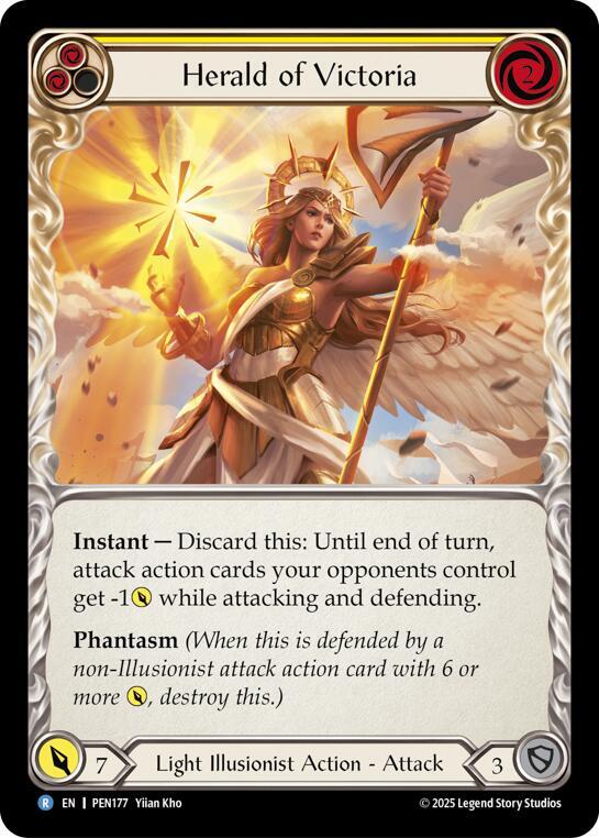 Herald Of Victoria (Yellow) Rainbow Foil