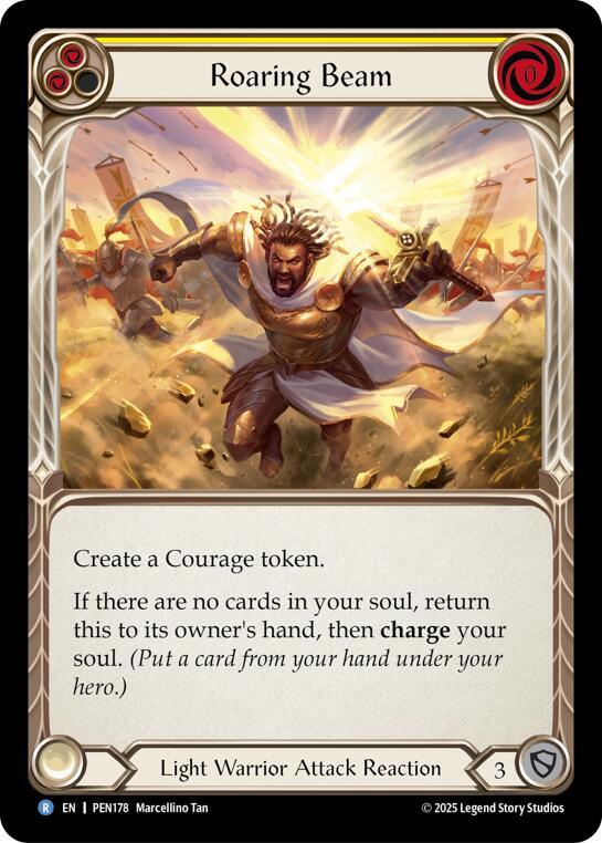 Roaring Beam (Yellow) Rainbow Foil