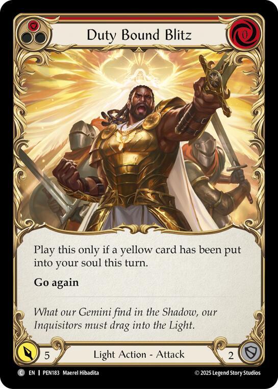 Duty Bound Blitz (Red) Rainbow Foil