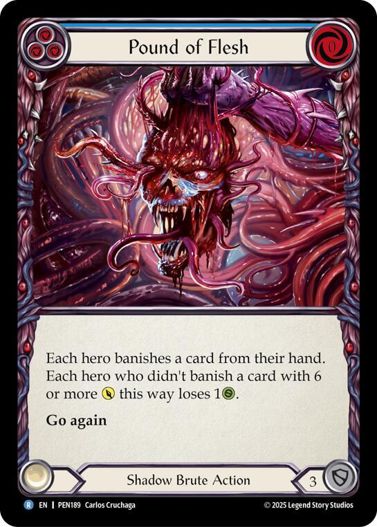 Pound Of Flesh (Blue) Rainbow Foil